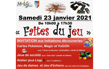 Festival des Jeux à Venette le 23 janvier 
